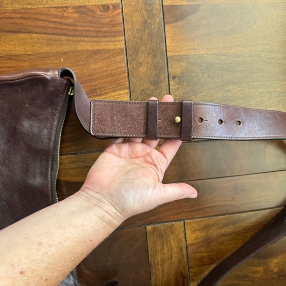 Il Bisonte Oliveta Leather Hobo Bag Caffe - Picture 10 of 14